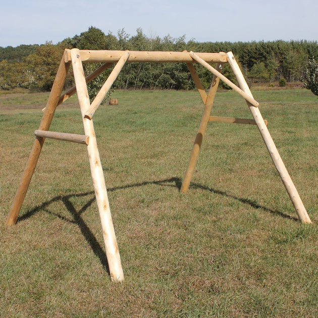 Lakeland Mills Cedar Log 4ft A-Frame Swing Mount