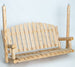 Lakeland Mills Cedar Log 5ft Country Garden Porch Swing
