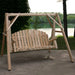 Lakeland Mills Cedar Log 5ft Country Garden Yard Swing - detail