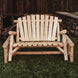 Lakeland Mills Cedar Log Glider - detail
