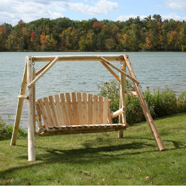 Lakeland Mills Cedar Log 5ft Yard Swing
