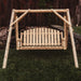 Lakeland Mills Cedar Log 5ft Country Garden Yard Swing - detail