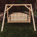 Lakeland Mills Cedar Log 5ft Country Garden Yard Swing - detail