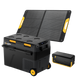 Product photo of BougeRV New CRD2 V2.0 52QT Dual Zone 12V Portable Fridge with 240Wh Battery - 100W Solar Kit