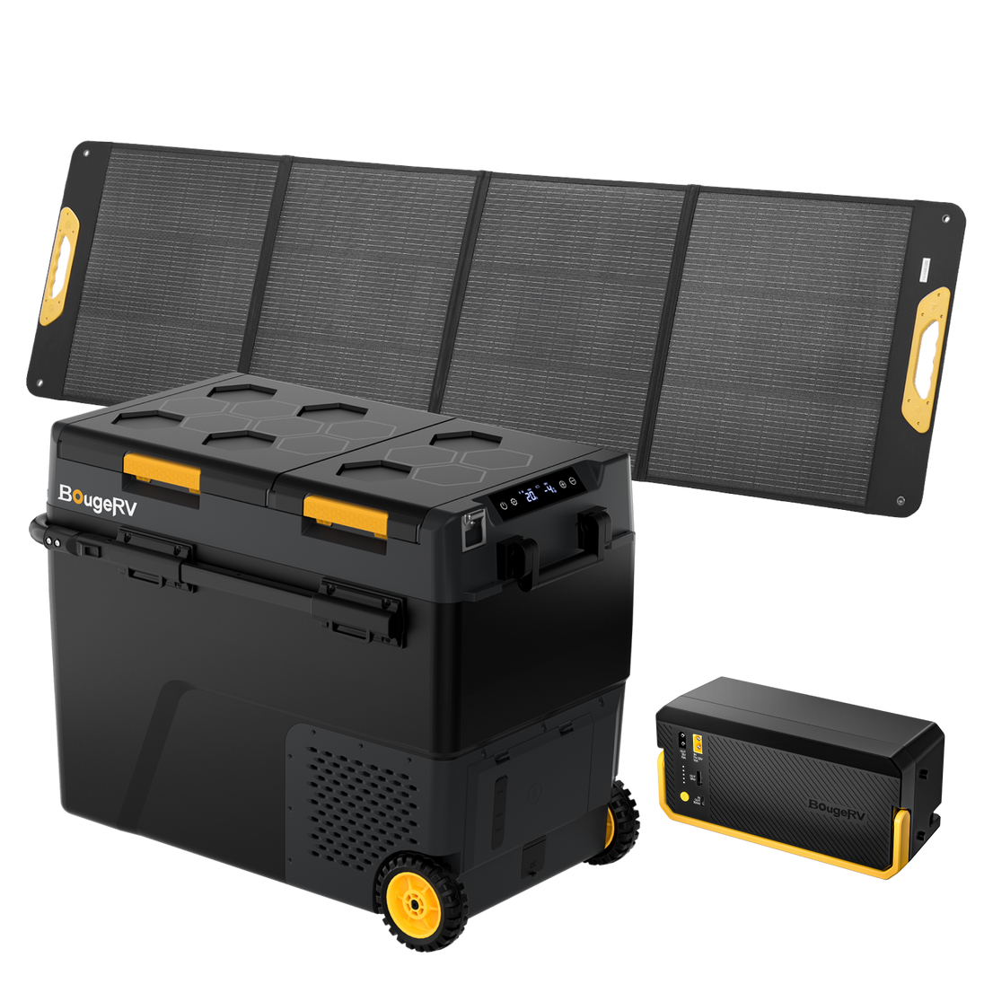 Product photo of BougeRV New CRD2 V2.0 61QT Dual Zone 12V Portable Fridge