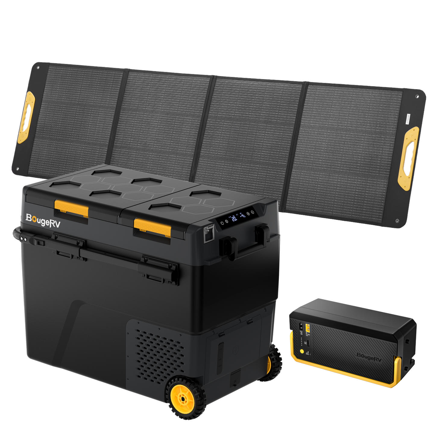 Product photo of BougeRV New CRD2 V2.0 61QT Dual Zone 12V Portable Fridge