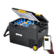 BougeRV portable refrigerator connected to a smartphone