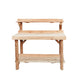 Cedar Log 4 Foot Potting Table
