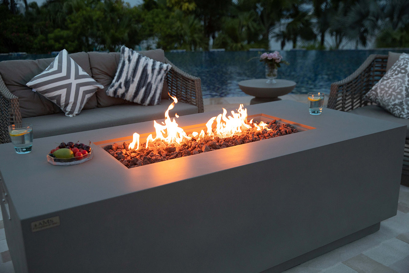 SEDONA Fire Table - Dark Gray