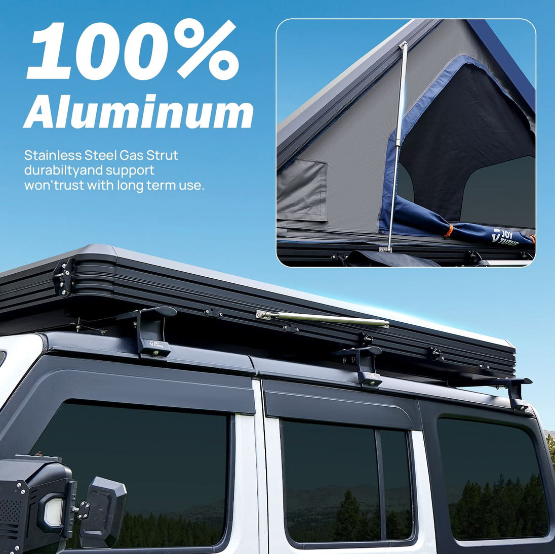 Product photo of JOYTUTUS Overland Aluminum Hard Shell Rooftop Tent