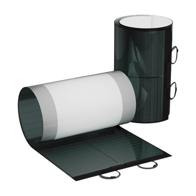 400W flexible solar panel with adhesive backing
