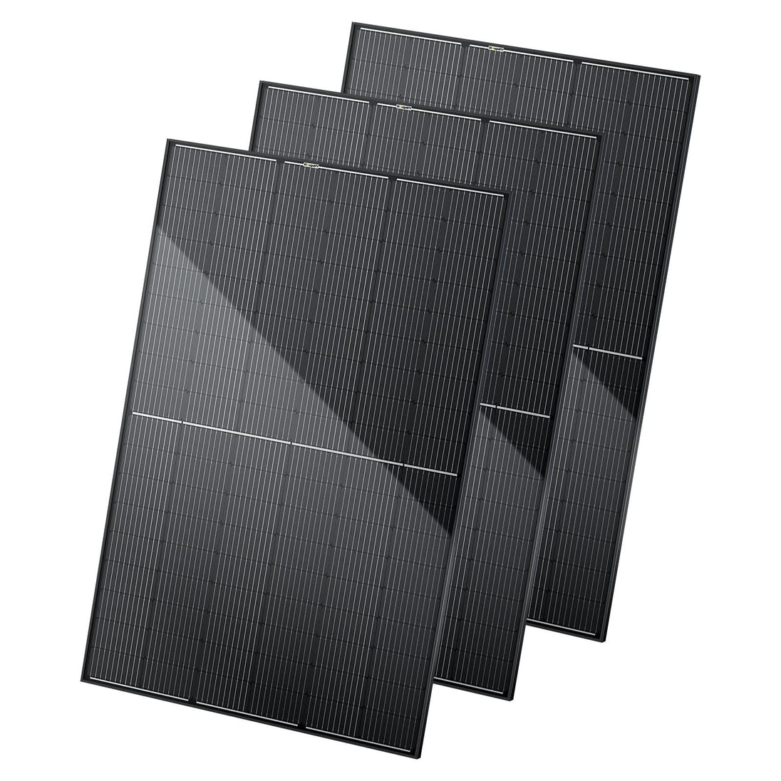 Product photo of BougeRV 400 Watt 12V/24V Rigid Bifacial 10BB Mono Solar Panel