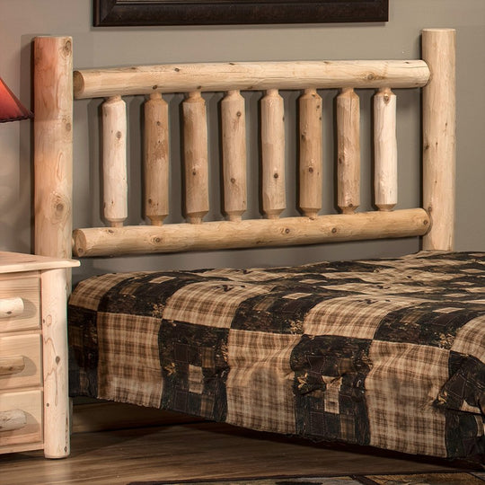 Lakeland Frontier Cedar Log Headboard - Twin