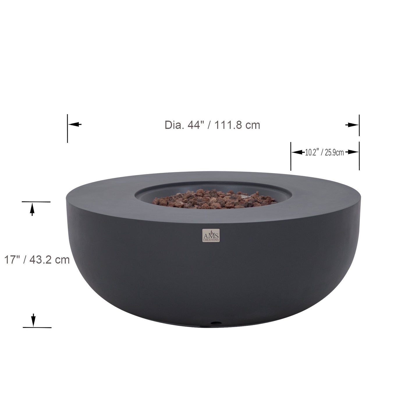 ECLIPSE Fire Bowl - Dark Gray