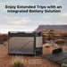 BougeRV battery powered fridge freezer with solar panel