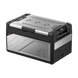 BougeRV Rocky 41QT Dual Zone 12V Portable Fridge with a digital display, front handles, and stainless steel exterior.