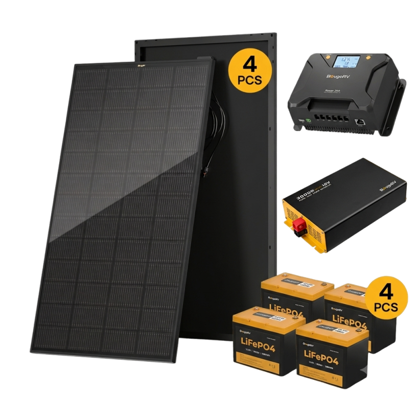 Product photo of BougeRV 12V 800W ShadePower Rigid Solar System Kit