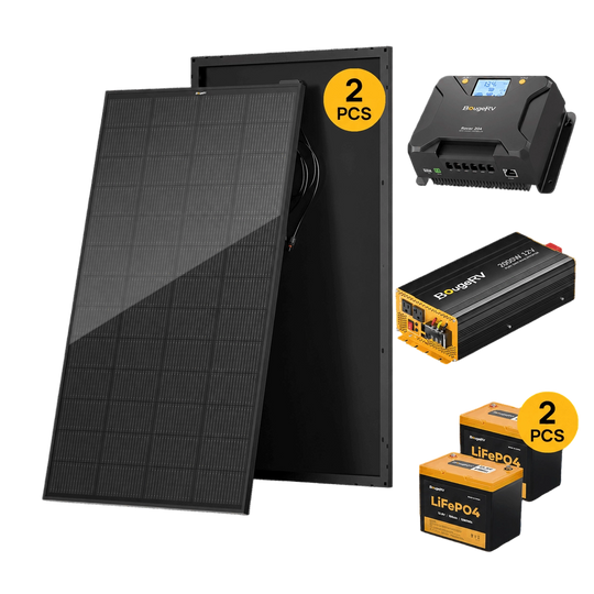Product photo of BougeRV 12V 400W ShadePower Rigid Solar System Kit