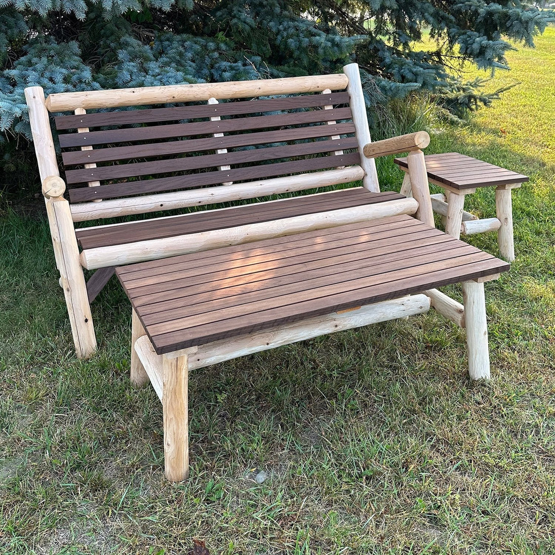 ThermaFusion Cedar Log 4 Foot Loveseat