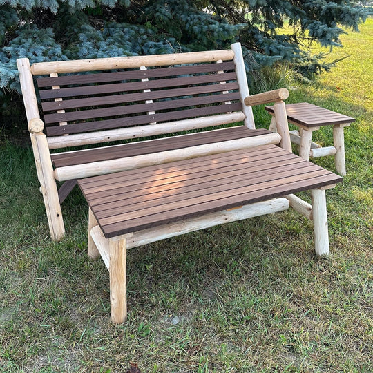 ThermaFusion Cedar Log 4 Foot Loveseat