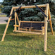 ThermaFusion Cedar Log Tete-A-Tete Yard Swing