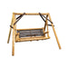 ThermaFusion Cedar Log Tete-A-Tete Yard Swing