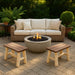 ThermaFusion Cedar Log End Table