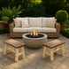 ThermaFusion Cedar Log End Table
