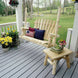 Lakeland Mills Cedar Log 4ft Porch Swing - detail