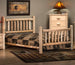 Lakeland Frontier Cedar Log Low Post Bed - Twin