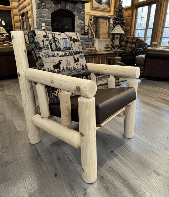 Lakeland Frontier Log Loveseat