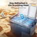 Product photo of BougeRV New CRD2 V2.0 61QT Dual Zone 12V Portable Fridge with 240Wh Battery
