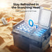 Product photo of BougeRV New CRD2 V2.0 52QT Dual Zone 12V Portable Fridge with 240Wh Battery