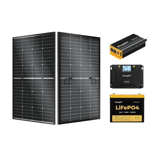 Product photo of BougeRV 12V 200W TOPCon Rigid Solar System Kit