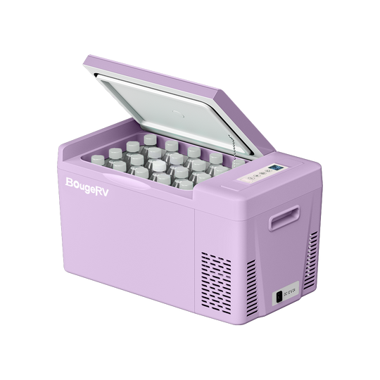 BougeRV 12V 23 Quart Colorful Purple Portable Fridge