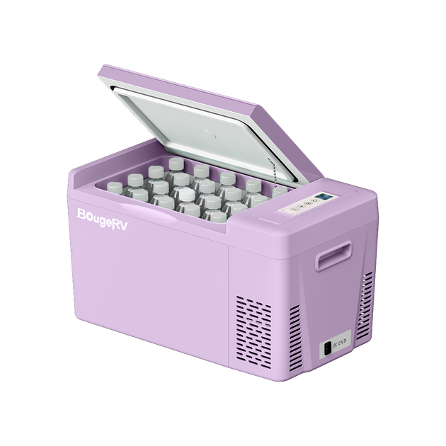 BougeRV 12V 23 Quart Colorful Purple Portable Fridge