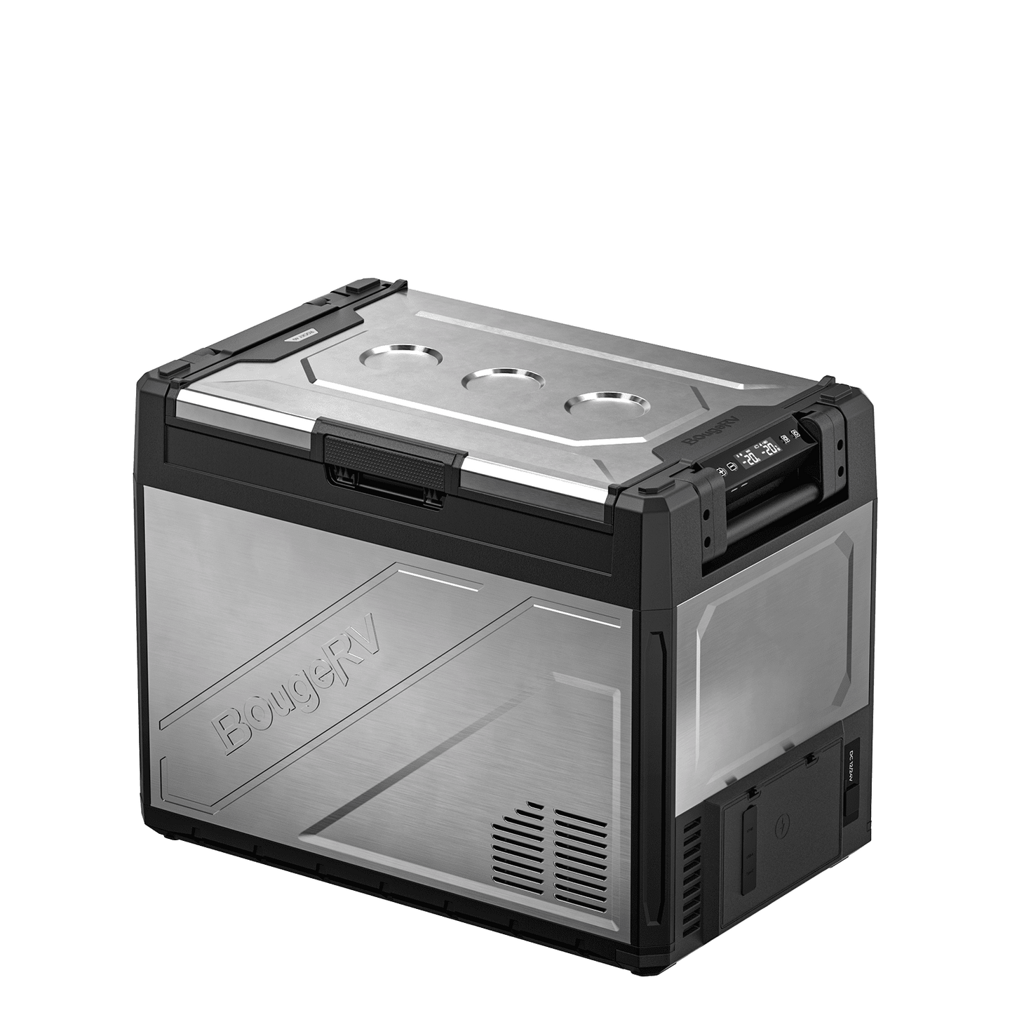 Product photo of BougeRV New Rocky V3.0 69QT Dual Zone 12V Car Fridge with 240Wh Battery - Fridge Only