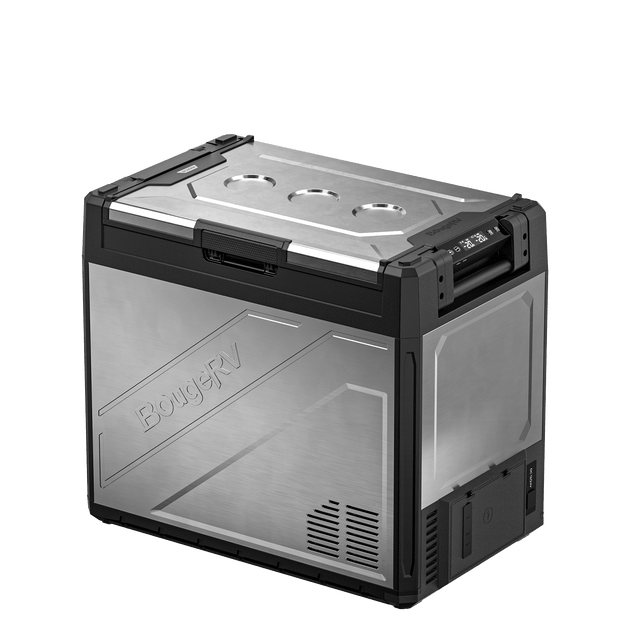 Product photo of BougeRV New Rocky V3.0 81QT Dual Zone 12V Car Fridge with 240Wh Battery - Fridge Only
