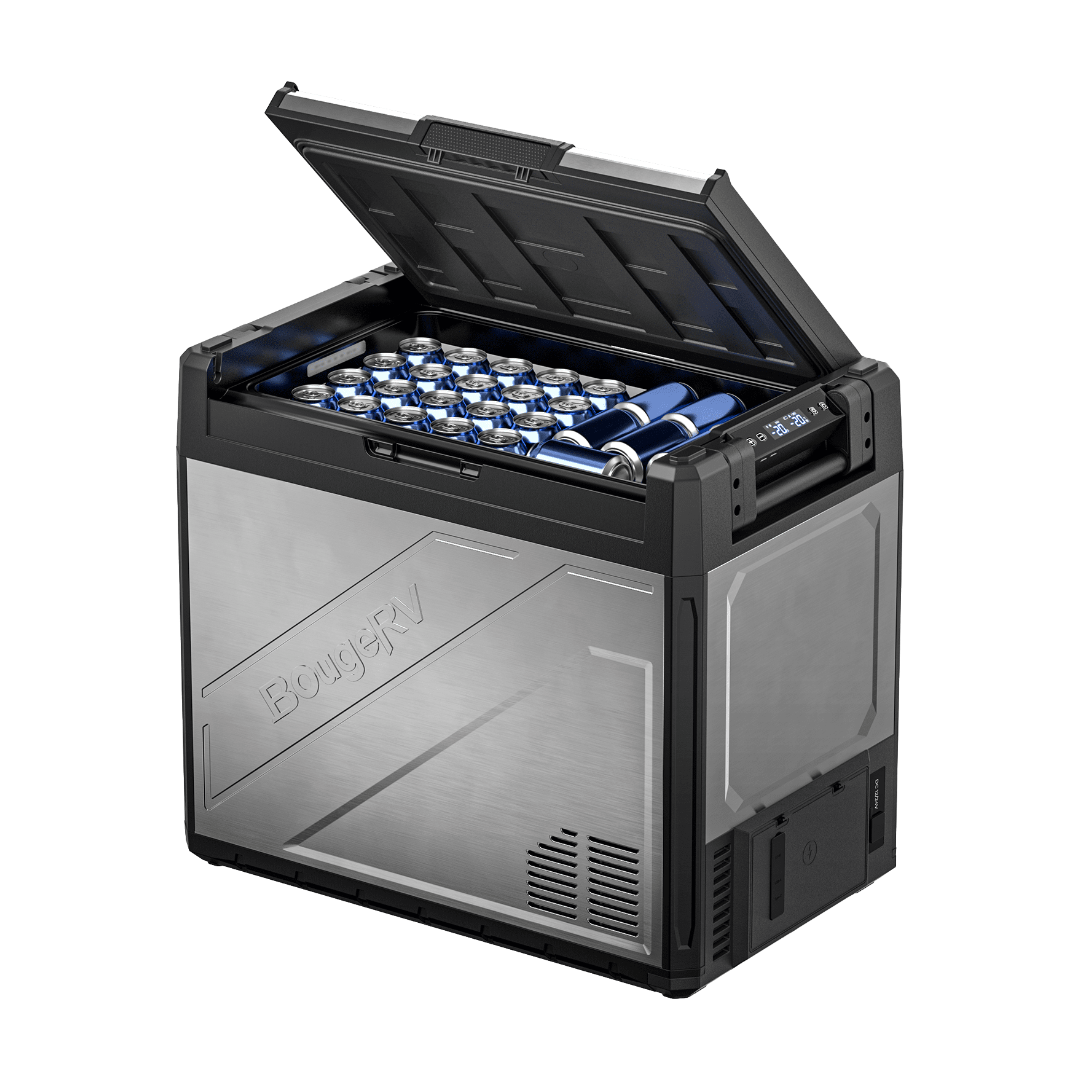 Product photo of BougeRV New Rocky V3.0 81QT Dual Zone 12V Car Fridge - Fridge Only