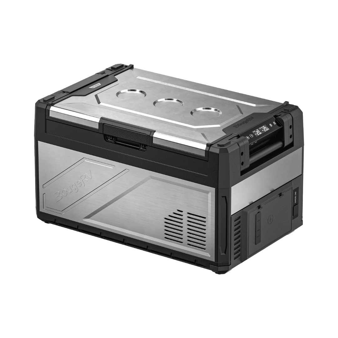 Product photo of BougeRV New Rocky V3.0 41QT Dual Zone 12V Car Fridge