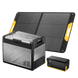 Product photo of BougeRV New Rocky V3.0 69QT Dual Zone 12V Car Fridge - 100W Solar-Powered Fridge Kit