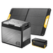 Product photo of BougeRV New Rocky V3.0 81QT Dual Zone 12V Car Fridge - 100W Solar-Powered Fridge Kit