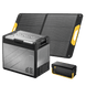 Product photo of BougeRV New Rocky V3.0 81QT Dual Zone 12V Car Fridge with 240Wh Battery - 100W Solar-Powered Fridge Kit