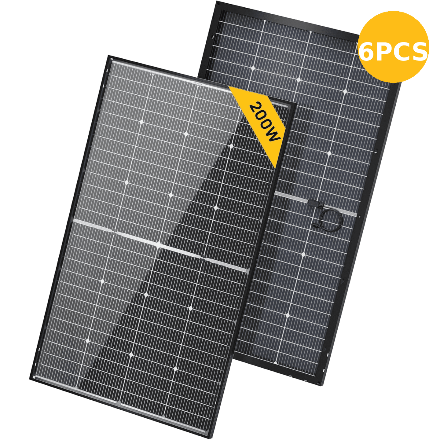 Product photo of BougeRV N-Type 12V/24V 200 Watt Bifacial 16BB Solar Panel